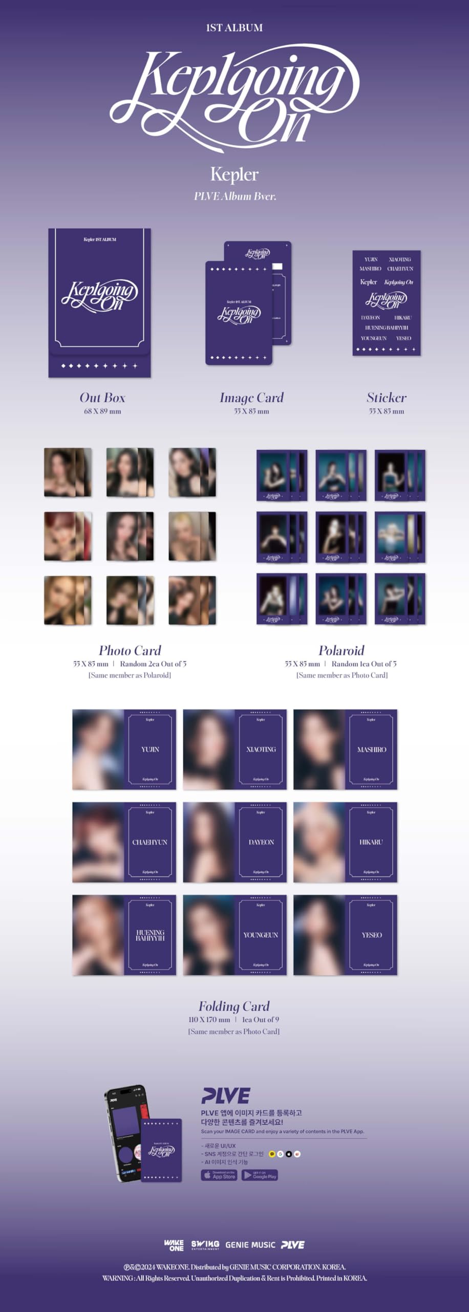 Amazon.com: Kep1er Album - Kep1going On (PLVE) A ver. + B ver